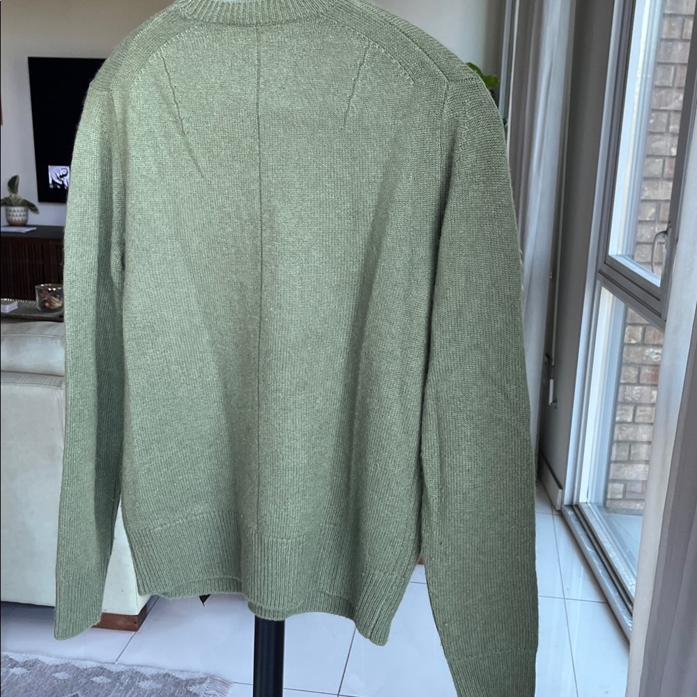 Rag & Bone olive - army green cashmere Crewneck Huxley Sweater size XS - Picture 6 of 6
